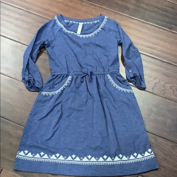 Cherokee Size Large 10 12 Blue Boho Dress Cute! - Picture 1 of 2
